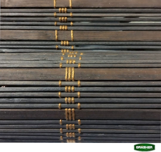 Grasher Στόρι Σκίασης Μπαμπού σε Καφέ Χρώμα Π120xΥ180εκ.