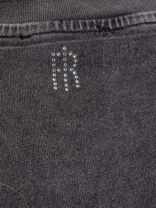Γυναικείο Crop T-shirt Faded-black
