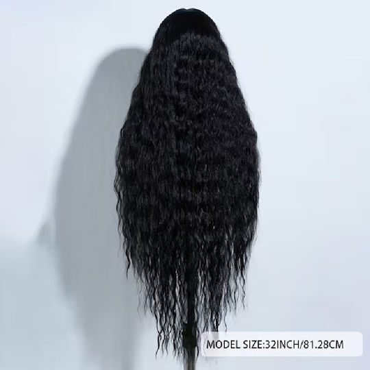 Animis Beauty Perücke mit Synthetisches Haar in Schwarz Farbe 81cm