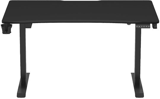 Anda Seat Ηλεκτρικό Γραφείο Xtreme Ξύλινο Black με Μεταλλικά Πόδια & Ρυθμιζόμενο Ύψος 140x75x73εκ. AD-D-DD1-1400-07-B