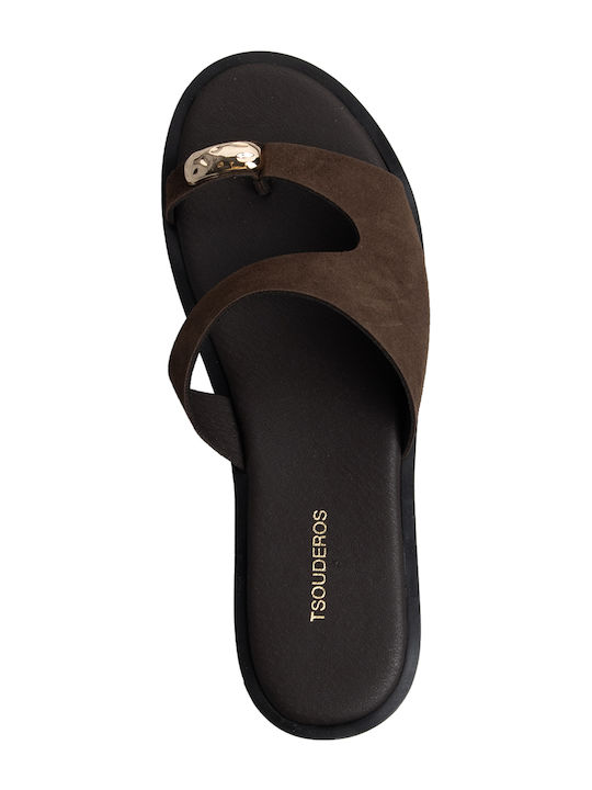 Women's Flat Sandals Brown