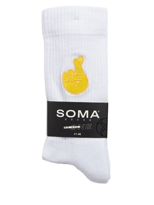 Soma Мъжки Чорапи Бели