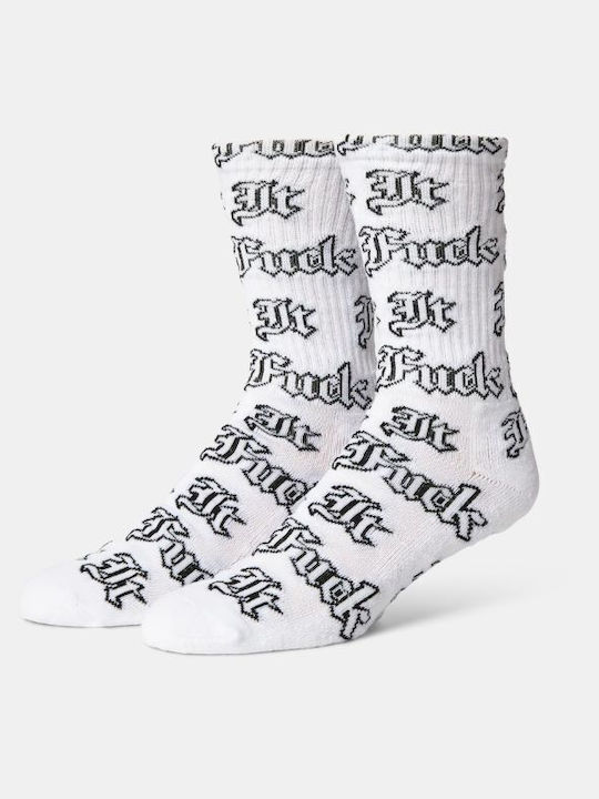 HUF Fuck It Old English Socken Weiß
