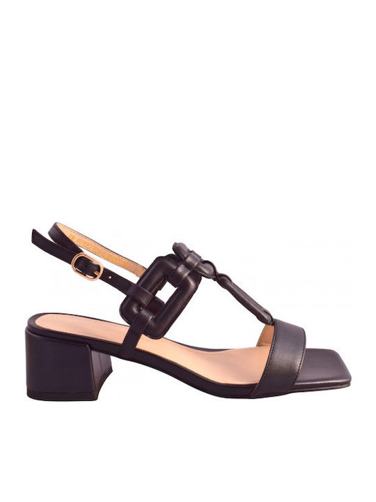 Leather Black Sandals