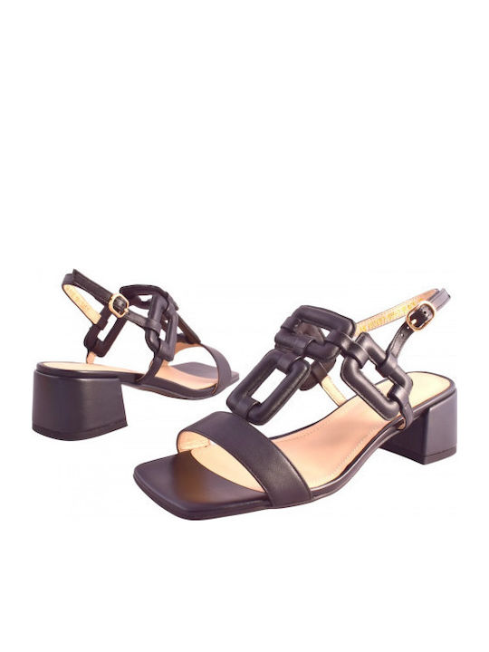 Leather Black Sandals