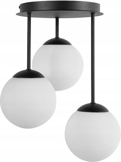 Beliani Lumini Suspendate Negru