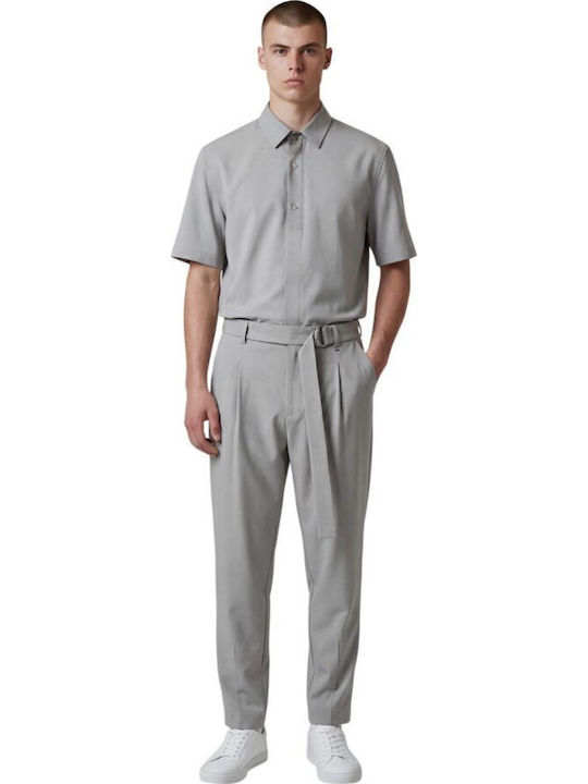 Langärmeliges Overshirt Grau