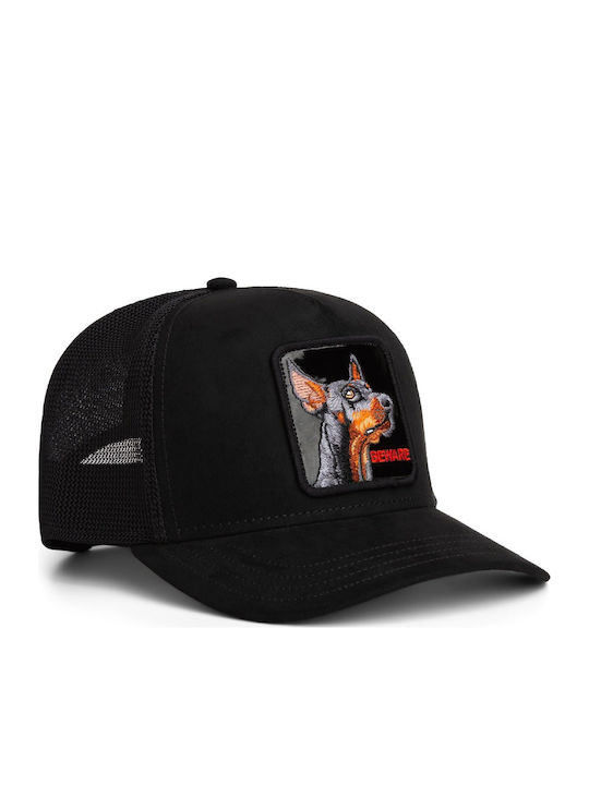 Goorin Bros Jockey Baseball Beware Doberman Black