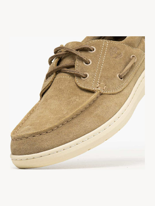 Timberland Boat Shoes Bărbătești din Piele în Culoare Bej