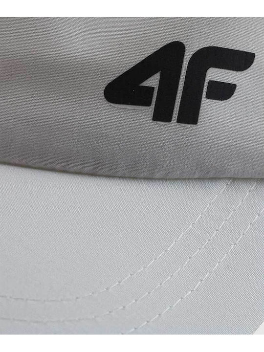 4F Kids' Hat Jockey Fabric White