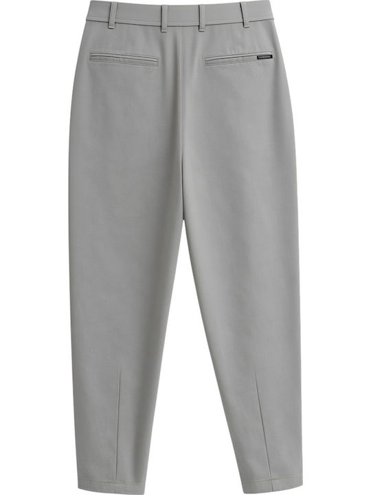 Elastic Trousers in Regular Fit Grey