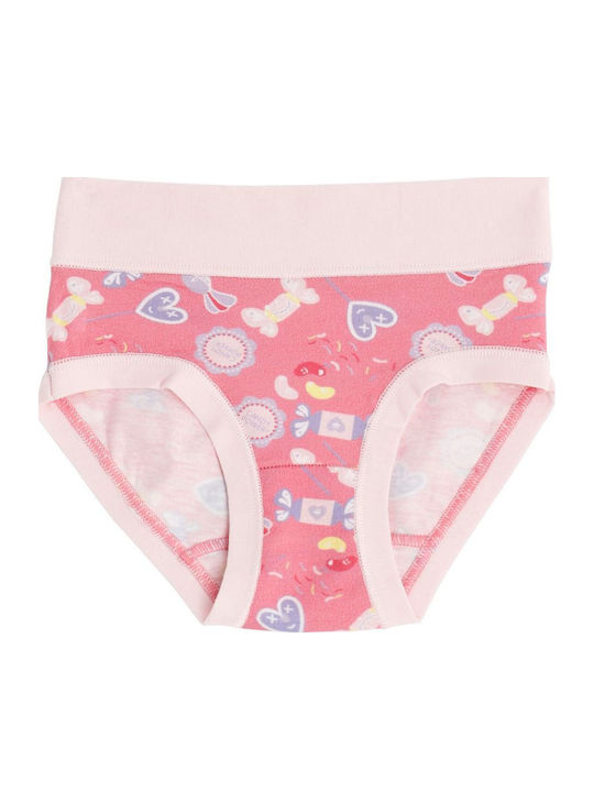 Cotonella Set Kids Panties Lilac-Fuchsia-Pink
