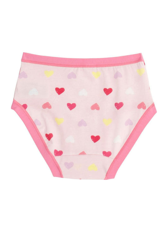 Cotonella Set Kids Panties White Pink Fuchsia