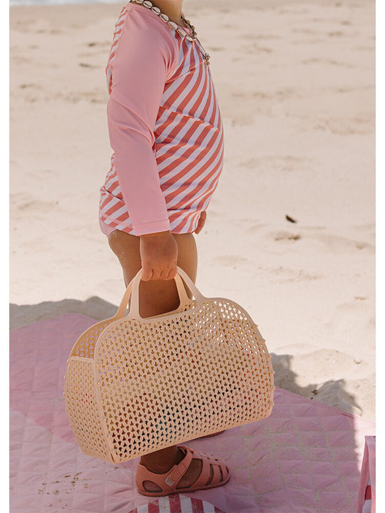 Tutete Kids Swimwear Rashguard With Long Sleeve Pink