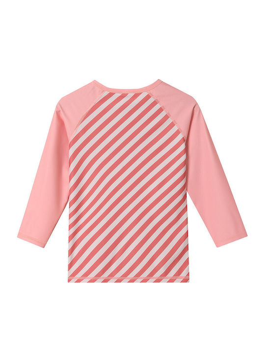 Tutete Kids Swimwear Rashguard With Long Sleeve Pink