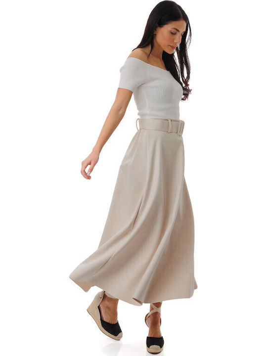 Midi Skirt Beige