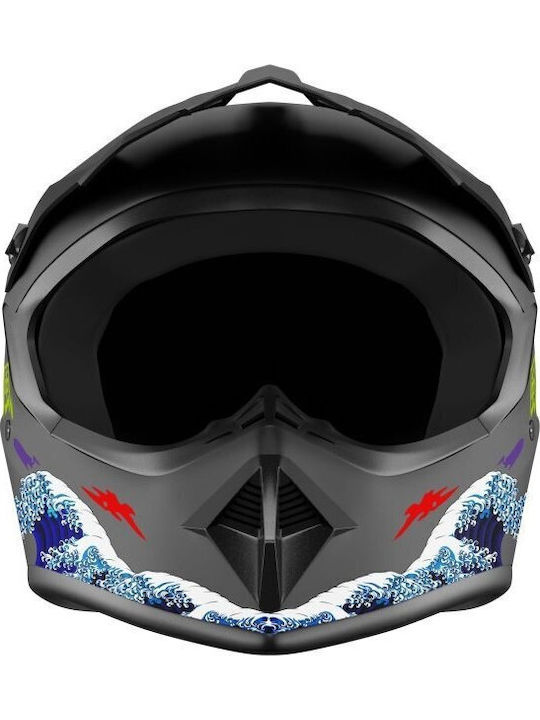 Kamikaze Vollgesicht Fahrradhelm Berg Schwarz