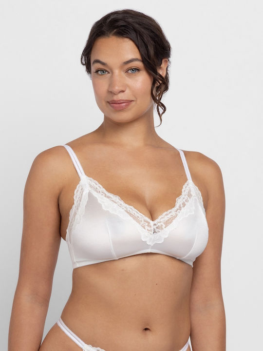 Ivory/Beige Bra without Padding & without Underwire