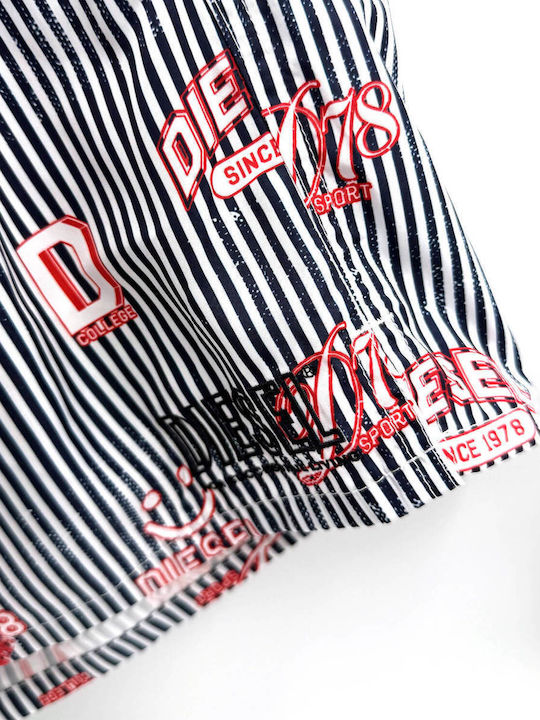 Men's Swimwear Shorts Blue with Stripes