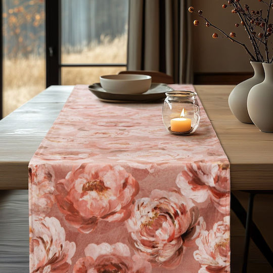 Beauty Home Ράνερ Ραννερ Βελουδο Romantic Peony Dream 32x150εκ. Beauty Home Ράνερ Ραννερ Βελουδο Romantic Peony Dream 32x150εκ.