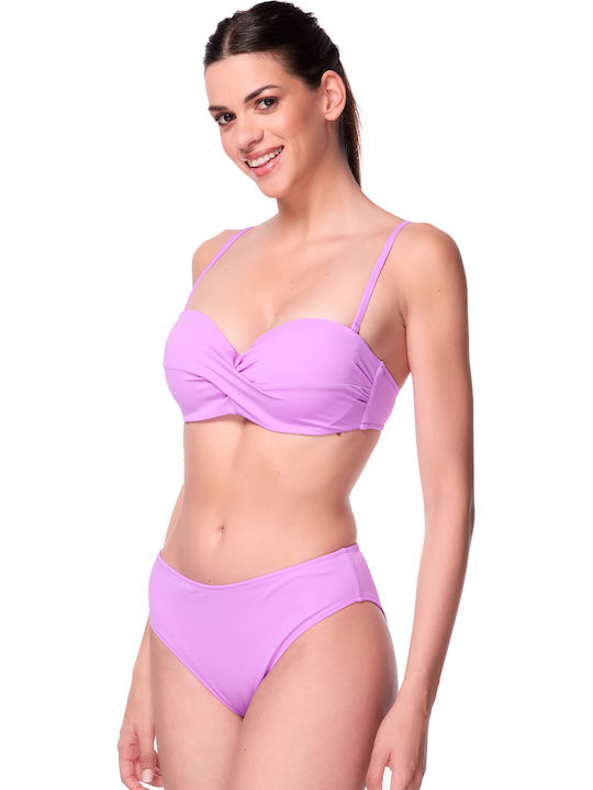 Bikinihosen Slip mit Schnürung Flieder