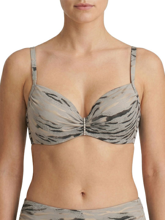 Γυναικείο Μαγιό Bikini Μπανέλα Gold Zebra Γκρι
