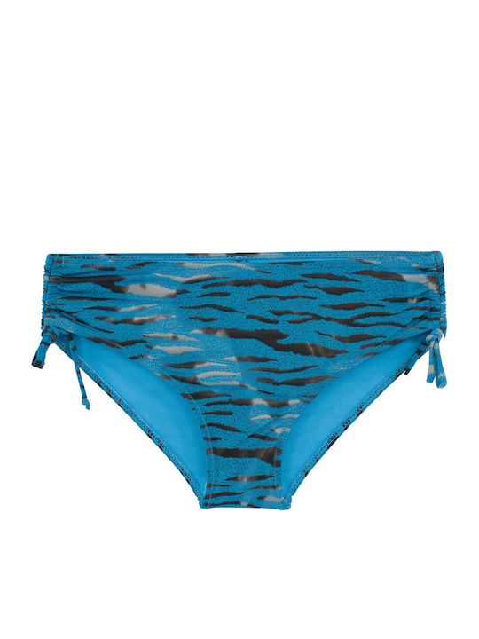 Set Bikini Animal Print Gold Zebra Γαλάζιο SQ69151 LIGHT BLUE S26