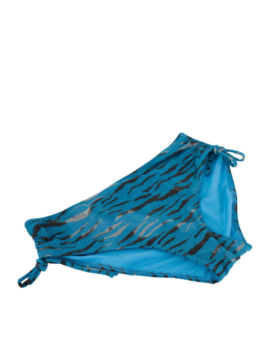 Set Bikini Animal Print Gold Zebra Γαλάζιο SQ69151 LIGHT BLUE S26