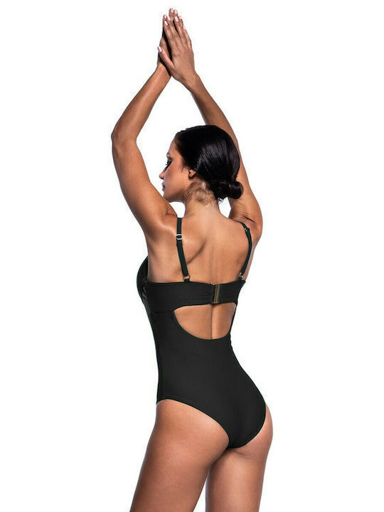 One Piece Swimsuit with Padding Black
