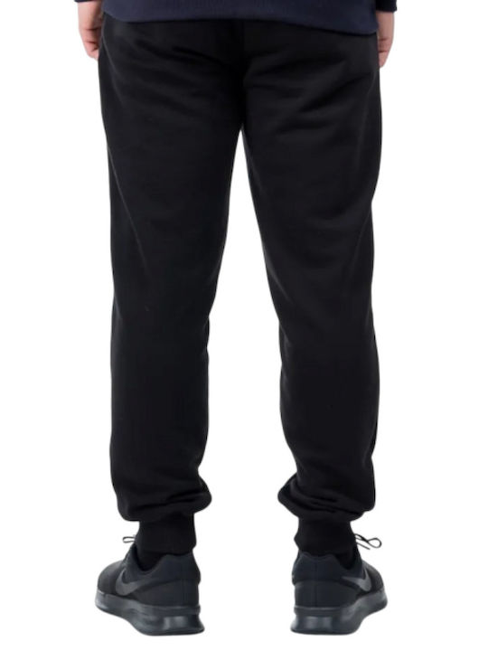 Supercotton Sweatpants with Cuffs Black