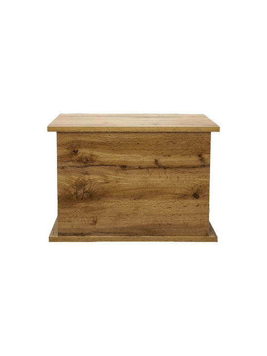 Rectangular Central Coffee Table Nuvele from Solid Wood White W90xL50xH35cm