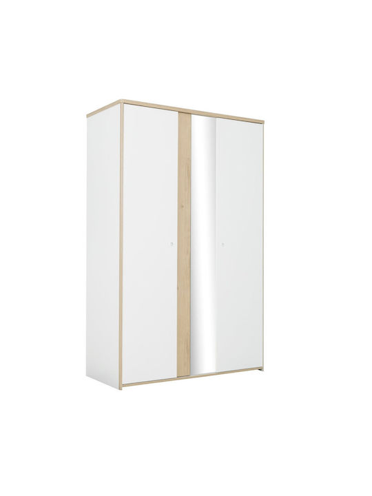 Δίφυλλη Ντουλάπα Μπεζ 130x60x202cm Δίφυλλη Ντουλάπα Μπεζ 130x60x202cm