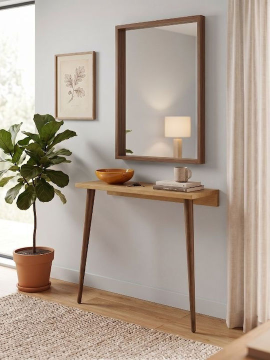 Wooden Console Sapphire Oak L60xW22xH77cm
