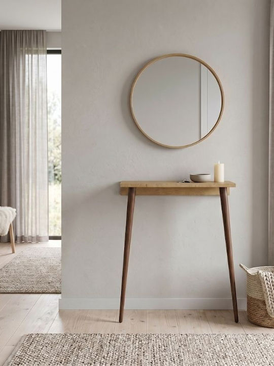 Wooden Console Sapphire Oak L60xW22xH77cm