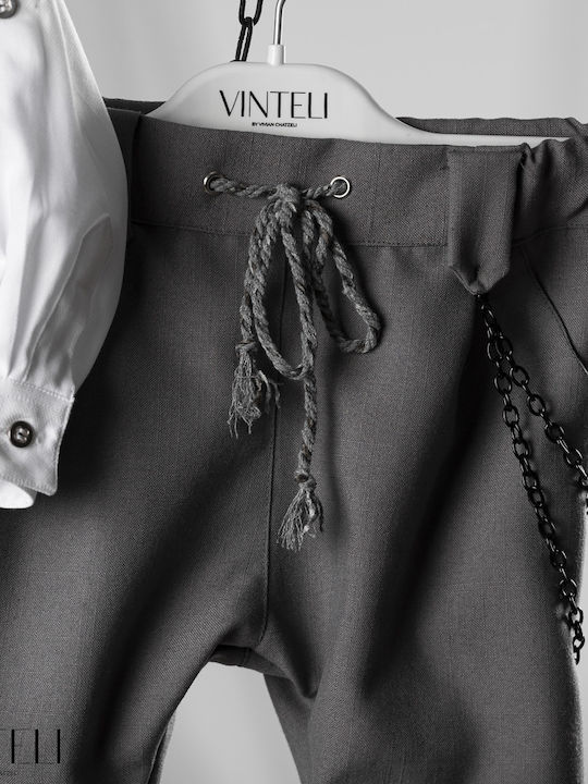 Vinte li Баптистки Костюм за Момче Сив