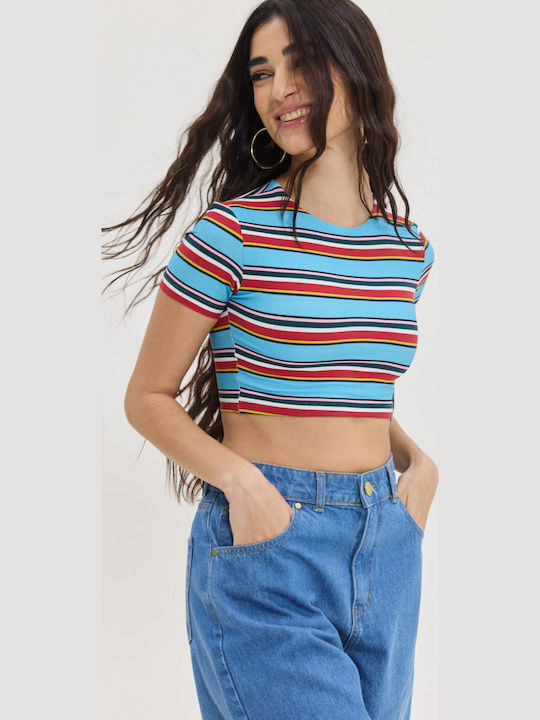 Damen Bermudas Jean Blau