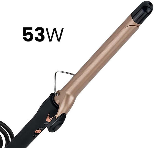Avizar 53w Ceramic Tourmaline Curling Iron Ptc Heating Black Gold