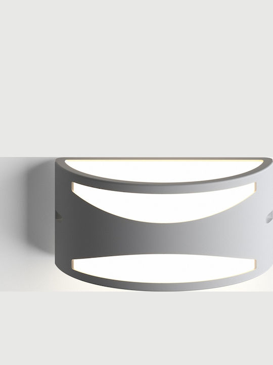 Ideal Lux Rex Επιτοίχιο Εξωτερικό Φωτιστικό 25x13x12εκ.