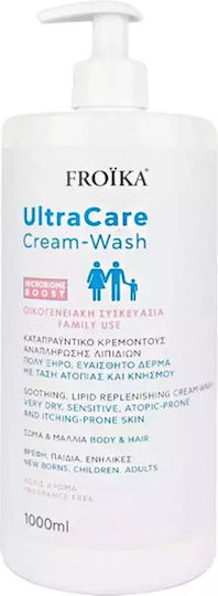 Froika Ultracare Cream Wash Αφρόλουτρο σε Gel με Ceramides για Θρέψη 1000ml