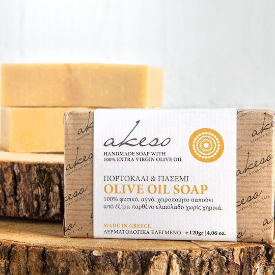 Akeso Orange & Jasmine Χειροποίητο Σαπούνι με Λεβάντα 120gr