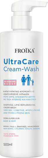 Froika Ultracare Cream Wash Bubble Bath with Ceramides for Nourishing 500ml