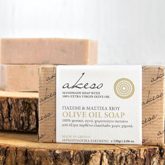 Akeso Jasmine & Chian Mastic Handmade Soap With Lavender & Olive Oil 120gr