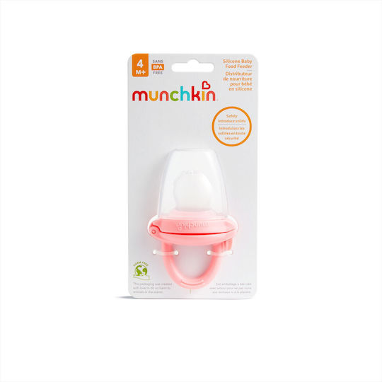 Munchkin Pink Silicone Baby Feeder For 4+ Months