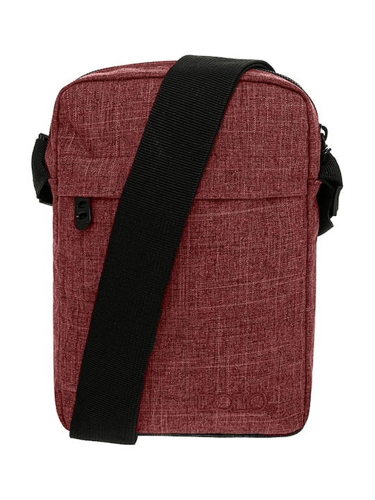 Wave Men's Shoulder Crossbody Bag Red