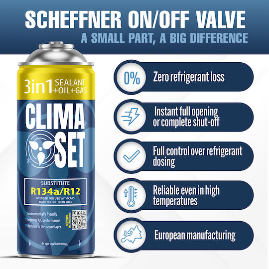 Climaset 2 Recipiente 3în1 R134a cu Tub