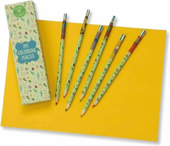 Floss & Rock Buntstifte Set 6 Farben Dino 52p6357 5055166363570
