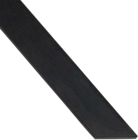Aluminum Straight Profile 15x2mm/1m Black