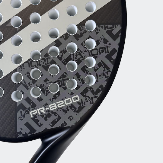 Rachetă de Padel Ianoni Pr-8200 Construcție din Carbon Negru Gri