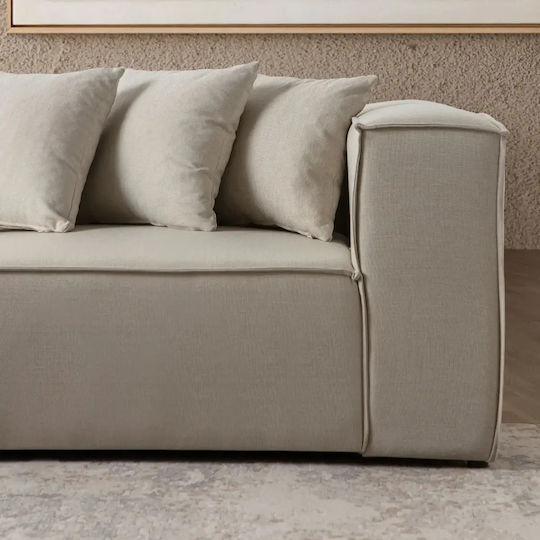 Stewehome Modular Corner Couch 4 Sections Linen Ecru 295x70x66cm