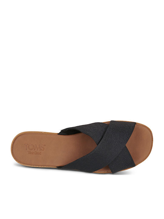 Mae Flache Sandalen für Damen Schwarz